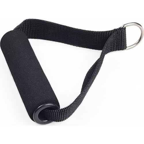 1pcs Black Nylon Tricep Rope Cable Handle Cable Crossover Gym Machine Attachment Resistance Fitness Exercise Sports Accessories