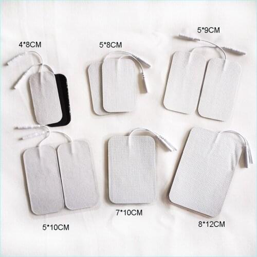 10 Pairs EMS Electrode Pads Silicone Gel Tens Electrodes for TENS Unit Digital Therapy Machine Massager Massage Device