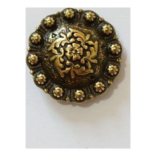 10pc 1'' (2.5cm) Western Coloma Concho Belt Saddle Tack Craft Concho Antique-Bronze