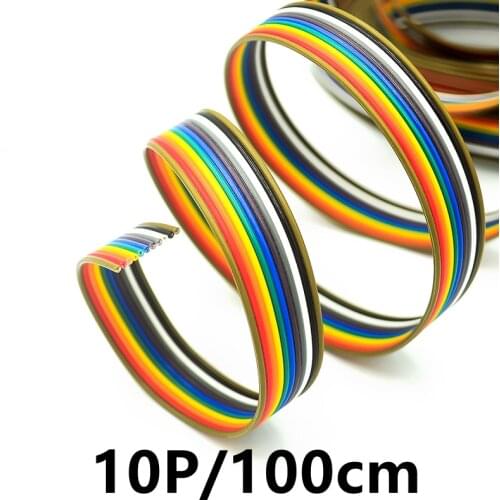 100CM DuPont cable/rehearsal cable/rainbow/FC cable 10p/20p 2.54 1m