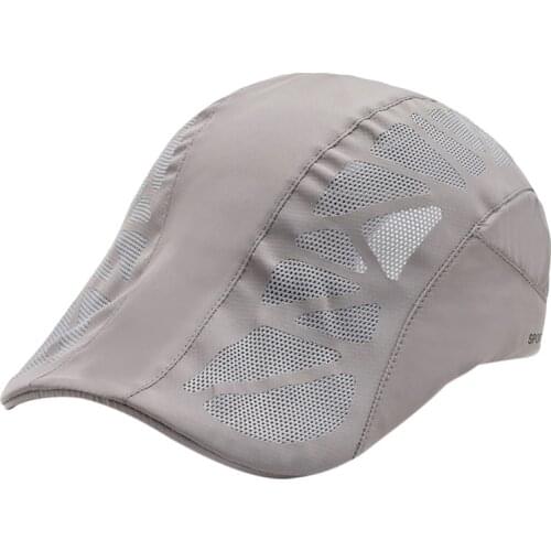 2021 Casual Beret Hat Ivy Flat Cap Gatsby Hat Adjustable Breathable Boina Mesh Fashion Caps