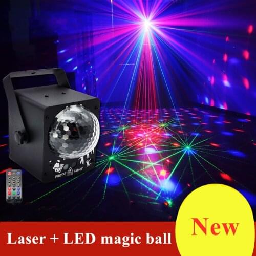 60 Patterns LED Disco Laser Lights DJ Music Activated Projector RGB Lighting Effect For Home Party Wedding DJ Stage Decoration