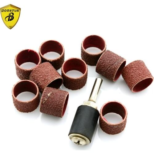 Borntun 10pcs/set 6mm Sanding Bits for Pneumatic Air Electrical Grinder Grinding Polishing Machine