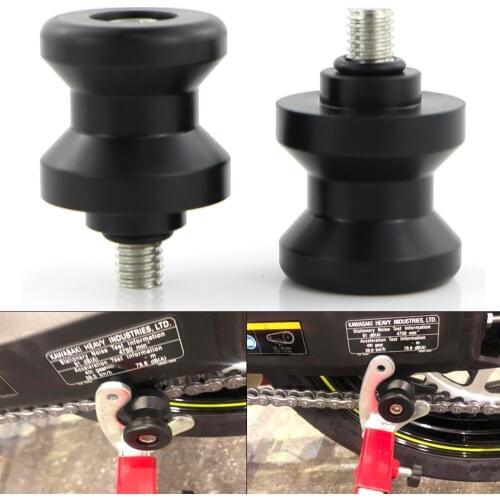 For Kawasaki Versys 650 KLE650 Versys 1000 KLE1000 Ninja 750R ZX750 Ninja 650R EX650 ER-6F/N ZR7S 10mm Swing Arm Stand Bobbins