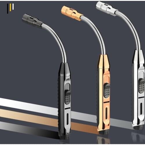 Candle BBQ Kitchen Cooking Gas Lighter Butane Torch Turbo Lighter Jewelry Welding Cigar Smoking Metal Cigarette Lighters