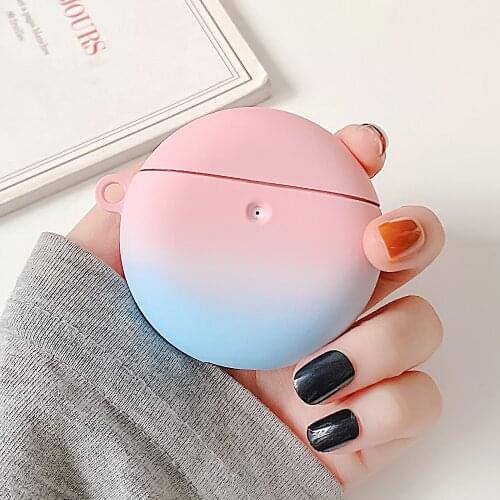 Gradient Earphone Cases For Huawei FreeBuds 4 Wireless Bluetooth Earbuds Charging Cover For Huawei Freebuds 4 Colorful PC Sleeve