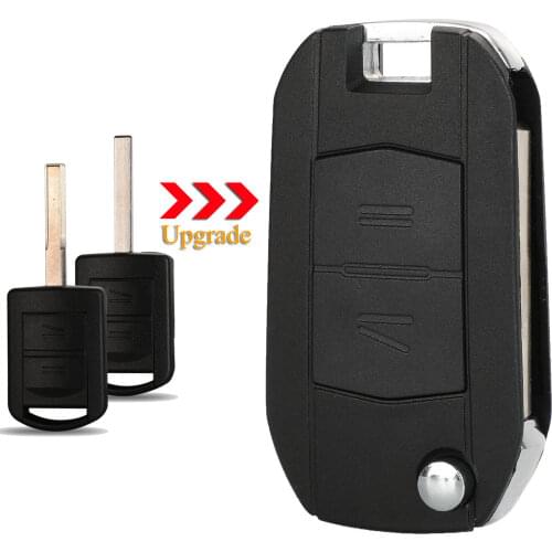 Kutery 2 Buttons Replacement Flip Folding Remote Car Key Shell Case Fob For Opel Corsa Agila Meriva Combo