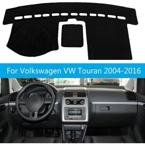 Car Dashboard Cover Mat Dashmat Pad Anti-UV Sun Shade Instrument Panel Carpet For Volkswagen VW Touran 2004-2016 Car Accessories