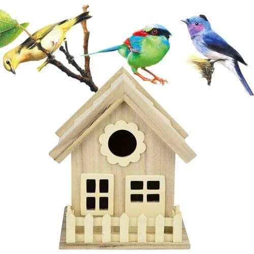 Fast shipping NEW Creative Wooden Nest Dox Nest House Bird House Bird House Bird Box Box Home Garden Tool Supplies