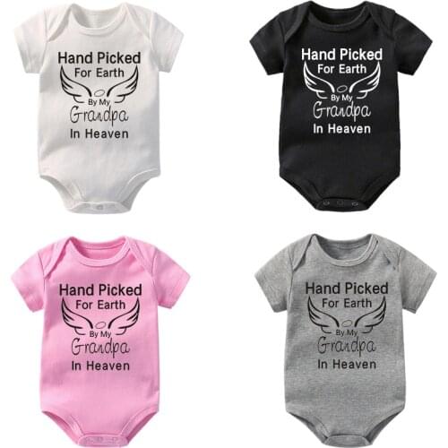 Summer Baby Soft Bodysuit Cute Wings Graphic Print Newborn Boy Girl Toddler Romper Infant Kids Clotehs 221