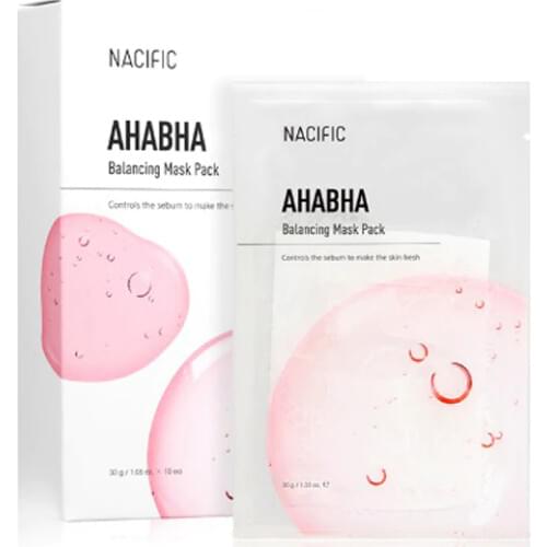 [NEW] AHABHA Balancing Mask pack (10ea) - Nacific smooth skin remove dead skin whitening reducing wrinkles clean care serum