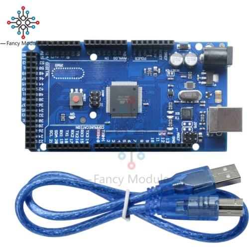 Original Version! MEGA2560 R3 Control Board ATMEGA2560-16AU ATMEGA16U2 5V 16MHz Module For Arduino With USB Cable