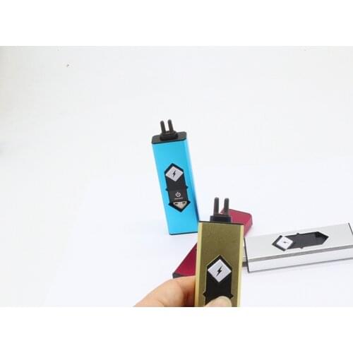 Full Metal Single Arc Igniter, Windproof Electronic Lighter, Portable Cigarette Lighter, USB Charging, Outdoor Camping Essential