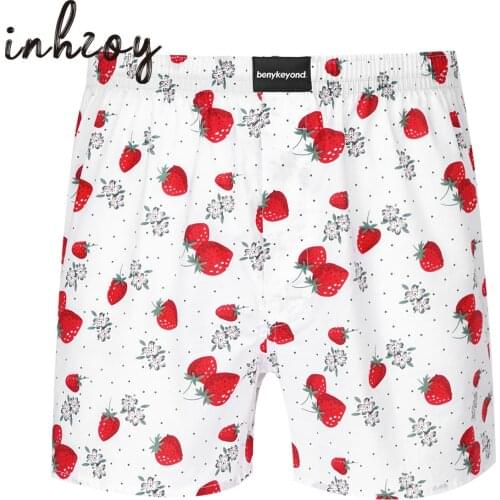 Sexy Mens Satin Shorts Sleep Bottoms Underwear Cute Print Pajama Pants Nightwear Underpants