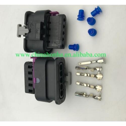 Free shipping 5pcs 5pin 1.2mm for Air Flowmeter Plug wire harness cable tor 1-1718806-1/4F0 973 705 4F0973705