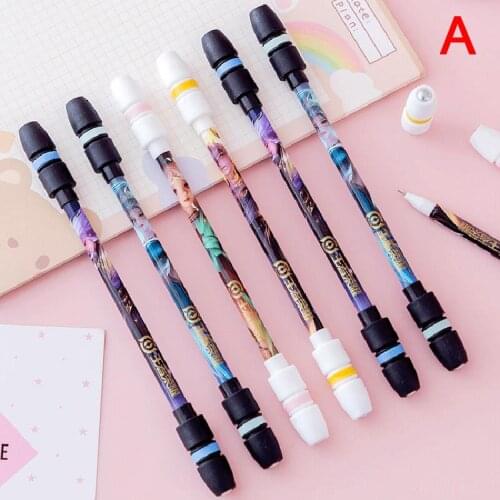 1pc Pen Spinning Mod Rotating Gaming Ballpoint Pen Anime For Beginner Rotating