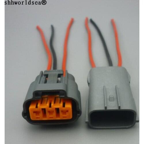 Worldgolden 3 Pin way Female or Male Waterproof Cable Connector 6195-0009 6195-0012 For Nissan Mazda RX8 Ignition Coil