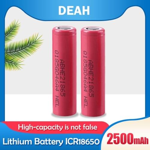 1-10PCS Original 18650 HE2 3.7V 2500mAh Lithium Rechargeable Battery INR18650 20A Discharge For Electric Car Tools Cigarette