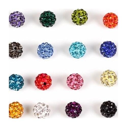 10mm 8mm 6mm 12mm 14mm 50 pcs/lot can choose mixed white j43653 round DIY Crystal Beads Bracelet necklace ball
