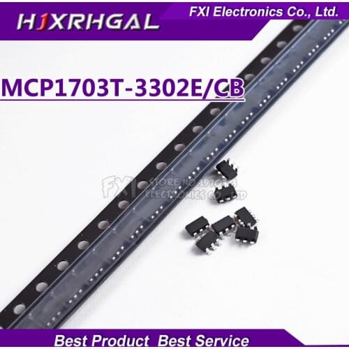 10PCS MCP1703 3.3V SOT-23 MCP1703T-3302E/CB MCP1703T original authentic 100% new original