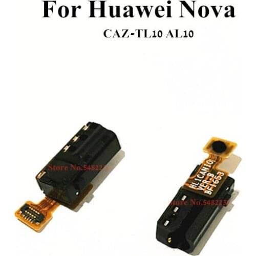 10Pcs Original Headphone Jack For Huawei Nova Nova1 CAZ-TL10 AL10 Earphone Jack Audio output Flex Cable Connector Replacement