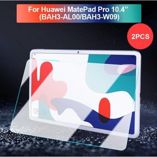2PCS/Lot Ultra Clear Screen Protector Tempered Galss for Huawei Matepad Pro 10.4 2020 BAH3-W09 / BAH3-AL00 Tablet Glass Guard