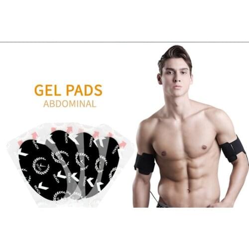 2018 New arms training belt replacement gel 4 Adhesive Gel Pads Male Arms Toning Pads NEW ARMS Training belt patch