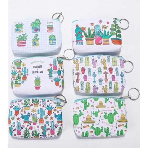 2021 Fashion Women Lady Kid Coin Wallet Cute PU Small Mini Coin Pouch Zipper Money Key Earphone Line Mini Coin Purse Card Holder