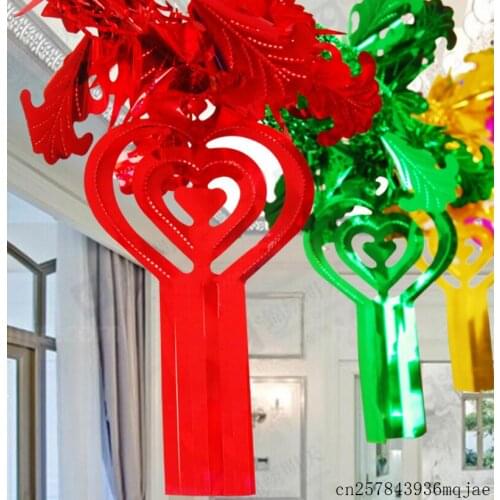 30pcs Paper Garland Colorful Hanging Flower Cake Card for Kids Birthday Wedding Party Decoration