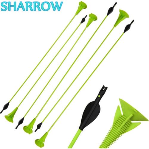 6/12Pcs 27" Archery Children Sucker Arrows Suction Cup Safty Arrows Fun Toy For Kids Practice Game Shooting Sports Accessories