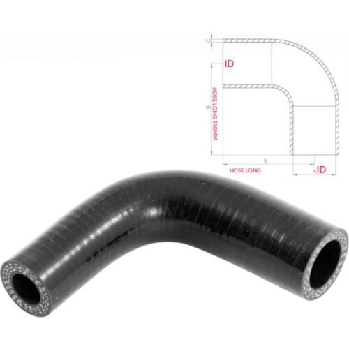 90-id14/24mm 90 Degree Reducer Silicone/Silicon Hose Elbow - Rubber/Coolant/Radiator/Pipe