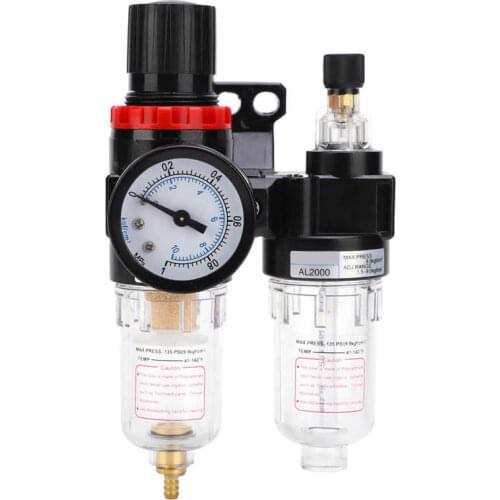 AFC2000 Pneumatic Filter Pressure Regulating Valve Gauge G1/4 Inch Air Oil Water Separator Regulator Compressor Reducing Valve