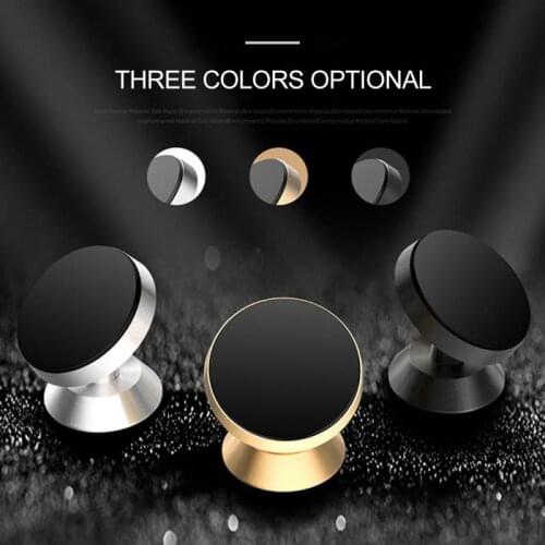 Car Phone Holder Magnetic Metal Stand Bracket Support Cell Mobile Phone 360° Fixed Stand For iPhone Xiaomi Samsung Holder