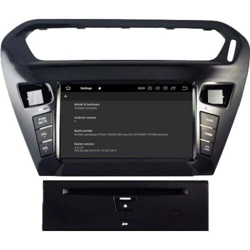 8" Android 10.0 OS Car DVD Multimedia GPS Radio System Player for Peugeot 301 2012-2020 with 256GB External HDD Support