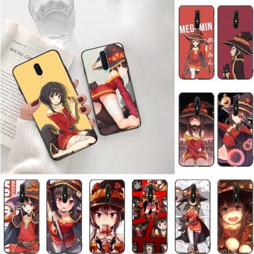 Konosuba Megumin Phone Case Cover For Oppo A5 A9 2020 A5S Reno2 z Renoace 3pro Realme5Pro