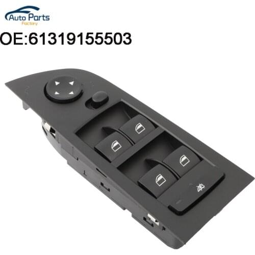 Black Color New High Quality Electric Power Window Master Control Switch Lifter For BMW 61319155503 Autoparts