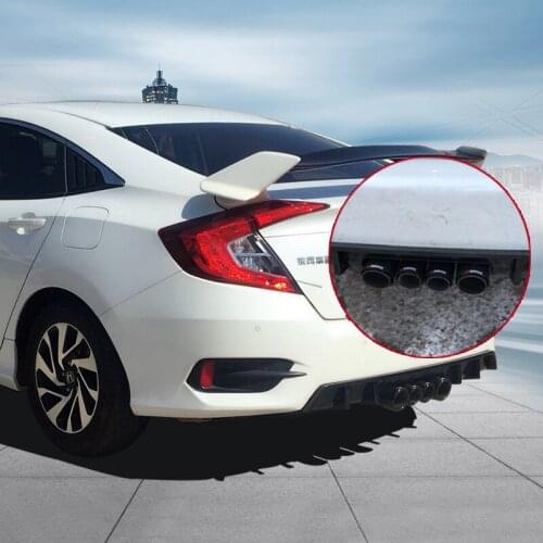 Crazy2021 Fit For Modification Decoration of Four Outlet Exhaust in the 10th Generation Civic