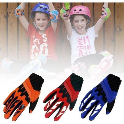 Children Kids Skating Scooter Bicycle Cycling Full Finger Protection Gloves велосипед Cycling Gloves