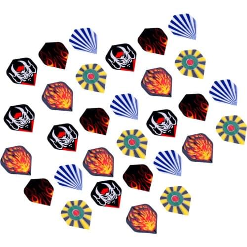 30pcs Standard Dart Flights Professional Durable PET Darts Flights Accessories for Children Adult Family Indoor Entertainment