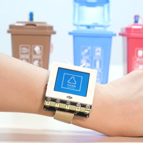 Kittenbot Future Board K-Watch Extendable Kit, Suport Kittenblock Kittencode Phython Program Code, STEAM Game, Birthday Gift