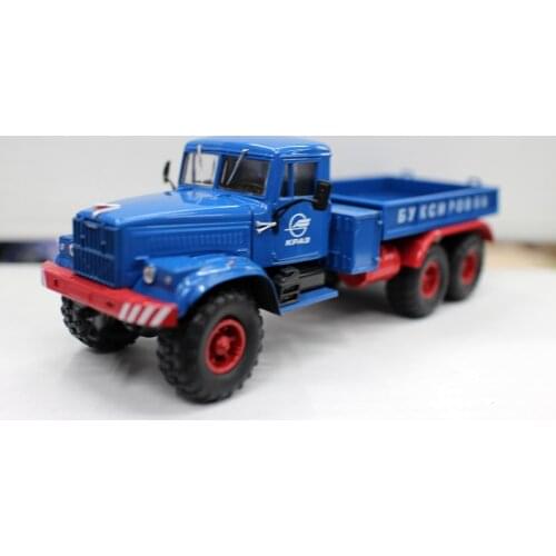 Collectible Diecast Toy Model Gift 1:43 Scale Soviet Union Russian KRAZ 255V1 Truck Transporter Vehicles Model for Decoration