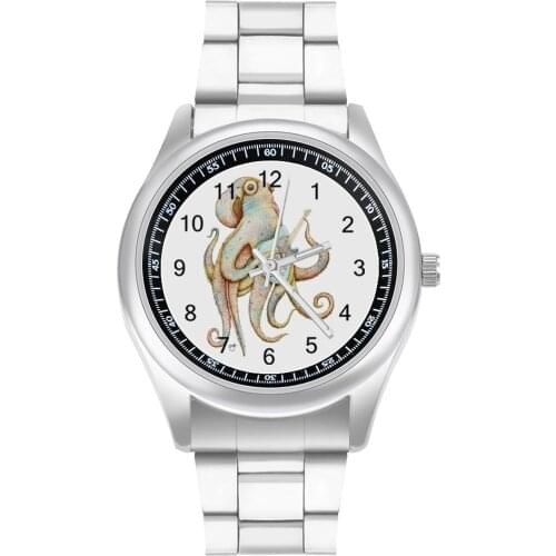 Octopus Quartz Watch Wholesale Elastic Wrist Watch Steel Boys Office Design Wristwatch