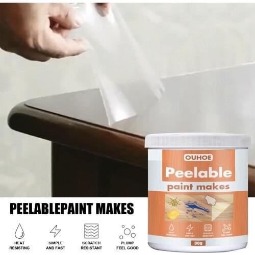 Furniture Peelable Paint Makes Heat Resisting Scratches Resistant For Bedroom Furniture Doors Cabinets Protect 30g/100g/300g