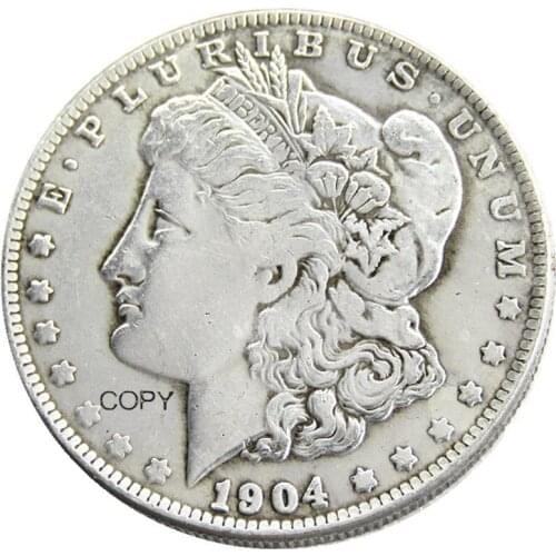 US 1904 Morgan Dollar Silver Plated Copy Coin