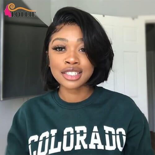 Straight Bob Human Hair Wigs Pixie Cut Wig Lace Front Wig Short Bob Human Hair Wig For Black Women Cheap Wigs With Free Shipping