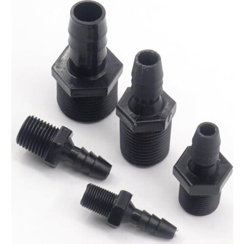 5~100pcs 1/8"~3/4" NPT Male Thread To O.D 4.8~14mm Barb Connector Hose Adapter Irrigation Pipe fittings Aquarium Hose Joints