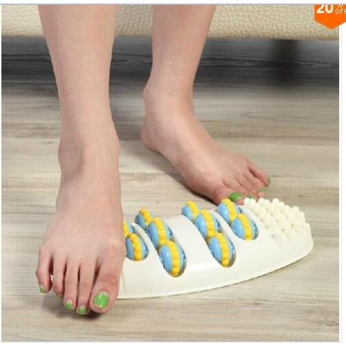 Plastic Foot Feet Massage Roller Wheel Feet Care Stress Relief Tired Relax Reflexology Massager Healthy