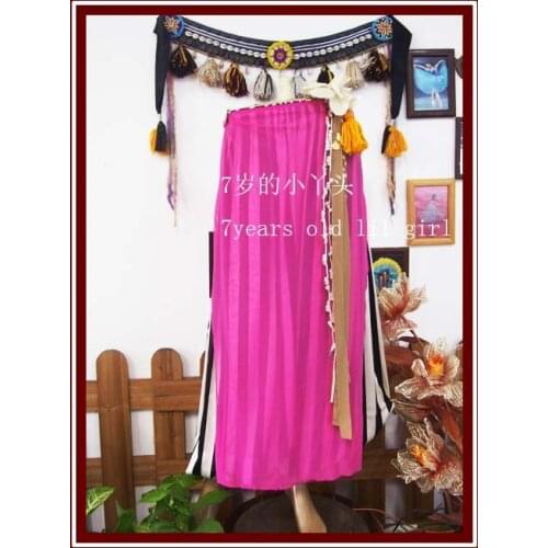 Transparent Thin Skirt With Open Slit Belly Dance CX44