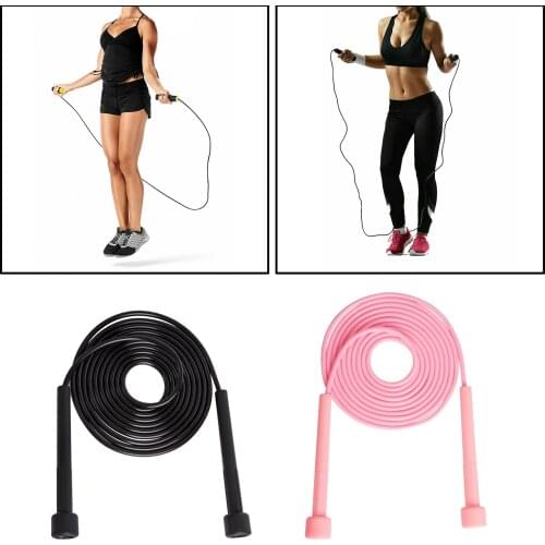 Kids Speed Jump Rope Men Women Gym PVC Skipping Rope Adjustable Length Workout Fitness Equipment Muscle Boxing Training