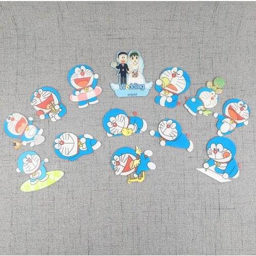 Cute cartoon Doraemon series fridge magnets High grade acrylic fridge magnets Refrigerator decoration